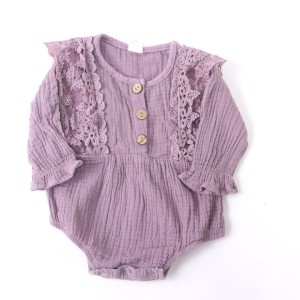 Body muślinowe roz. 70 cm fioletowe