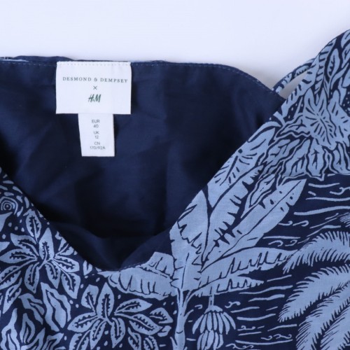 Długa sukienka H&M Desmond&Dempsey roz. 40 niebieskie wzory.JPG