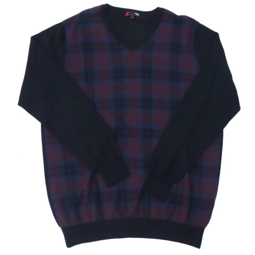 Sweter Dressmann roz. 3XL bordowa krata.JPG