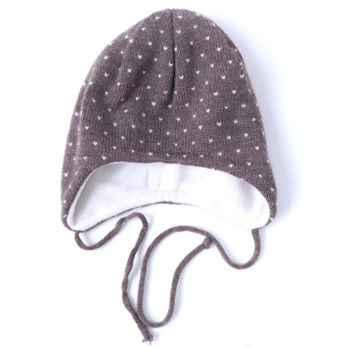 Czapka MP roz. 43 (noworodkowa) brązowa.JPG