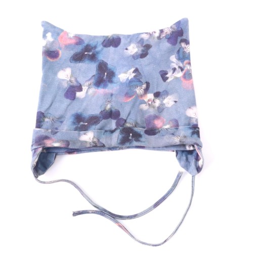 Czapka Name it roz. 50-51 (2-4 lata) niebieska  w kwiaty.JPG