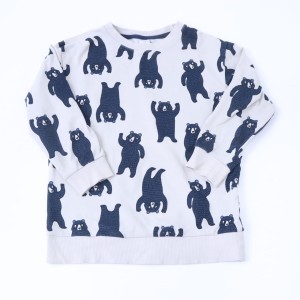 Bluzka Lindex 128 cm beżowa w niedźwiedzie