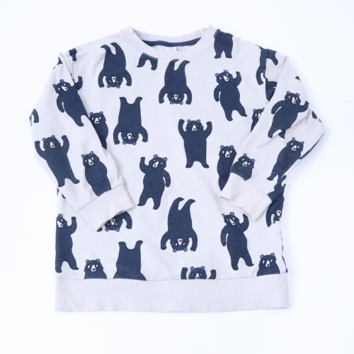 Bluzka Lindex 128 cm beżowa w niedźwiedzie.JPG