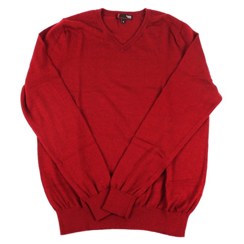 Sweter cienki Dressmann roz. S bordowy.JPG