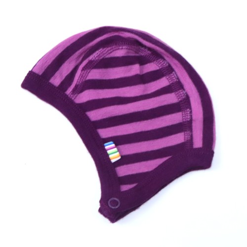 Bonetka Joha 37 cm (0-1 msc) fioletowe paski.JPG