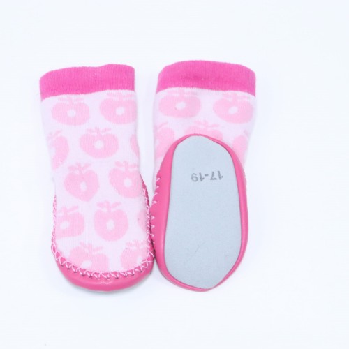 Kapcie smafolk  roz. 17-19 różowe jabłuszka.JPG