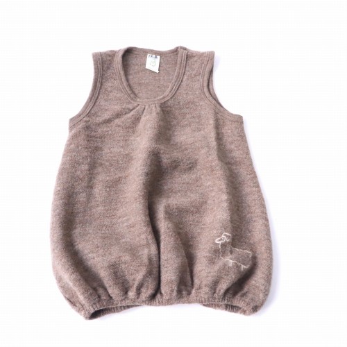 Sukienka frottkowa Nostebarn 86-92 cm brązowa.JPG