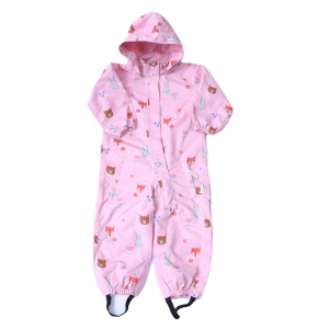 Kombinezon wiosenny przeciwwiatrowy Nordbjorn 98 cm różowy w zwierzątka