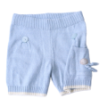 Krótkie sweterkowe spodenki Lillelam 92 cm niebieskie1.png