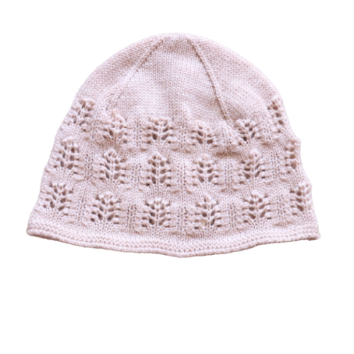 Czapka sweterkowa Konges slojd 0-3 msc beżowa.png