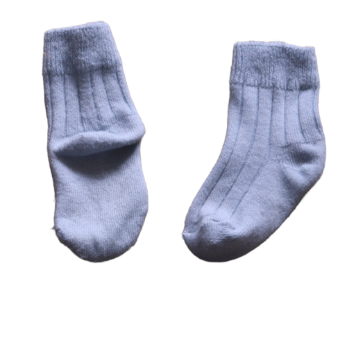Skarpetki średniej grubości  dł 10 cm niebieskie.png