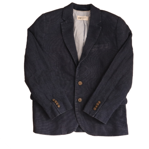 Marynarka H&M 128 cm granatowa z lnem.png