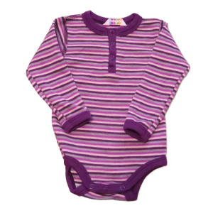 Body Joha 68-74 cm fioletowe paski