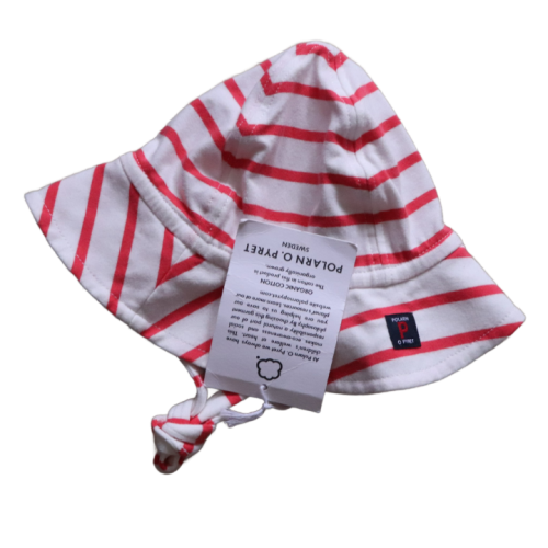 Kapelusz Polarn O Pyret roz. 40 (1-2 msc) różowe paski.png