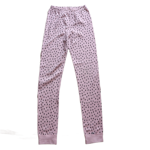 Spodnie Cubus 146-152 cm różowe znaczki.png