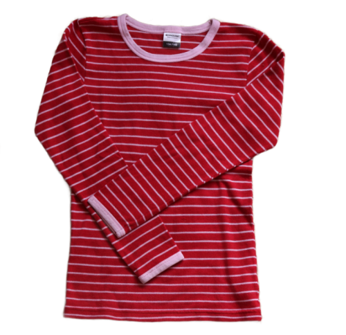 Bluzka Bodyzone 134-140 cm różowe paski.png