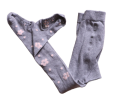Rajstopy Safa 80-92 cm szare kwiatuszki bawełniane.png