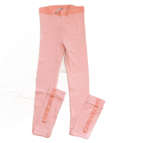 Legginsy Pomp De Lux 134-140 cm pomarańczowe paski.png