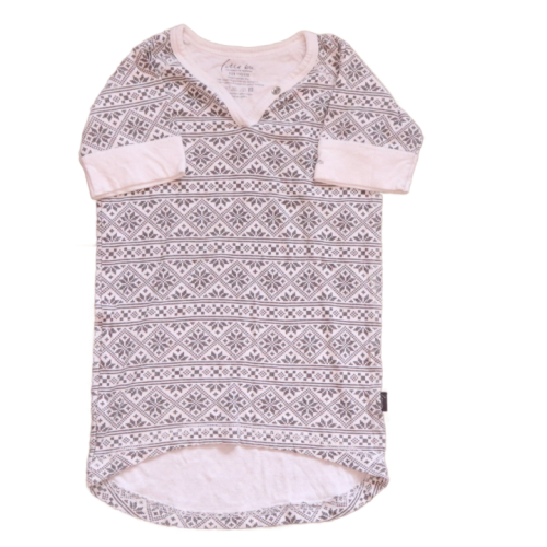 Bluzka Lilleba 110-116 cm brązowe znaczki.png