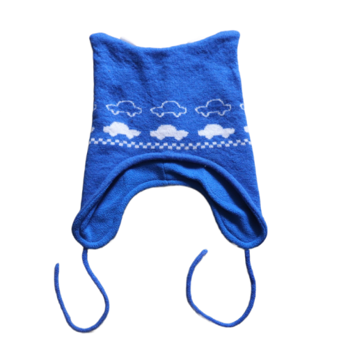 Czapka Name it 74-80 cm niebieskie autka.png