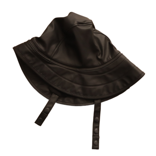 Kapelusz na deszcz Lindex roz. 52-54 ocieplany czarny.png