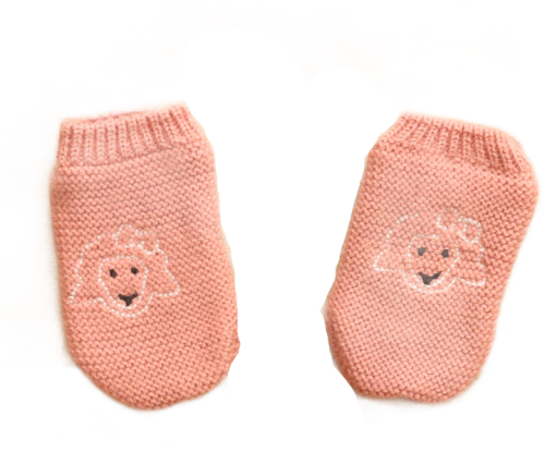 Rękawiczki Skogstad 74 cm różowa owieczka.png