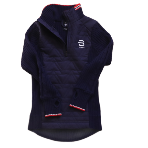 Sweter BJ 128 cm granatowy