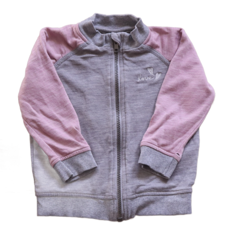 Bluza Name it 86 cm szaro różowa.png