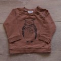 Cienka Bluza Newbie 62 cm brązowa sówka1.JPG
