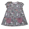 Sukienka Tunika Lindex 122 cm króliczki.png