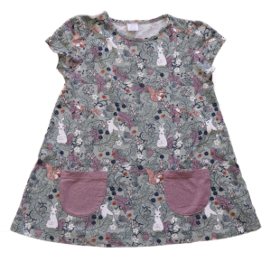 Sukienka Tunika Lindex 122 cm króliczki