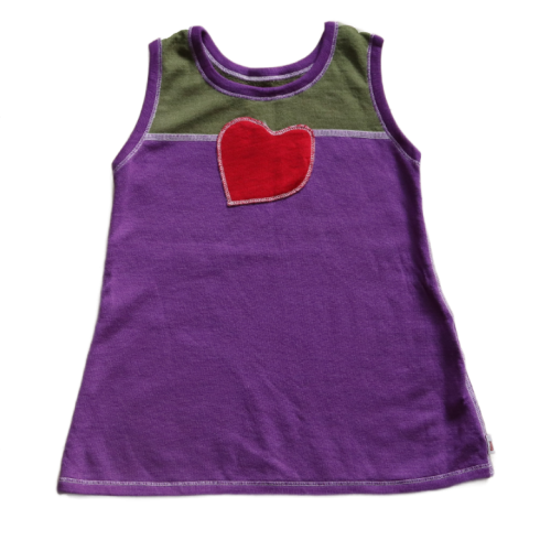 Sukienka Janus 90 cm fioletowo zielona.png