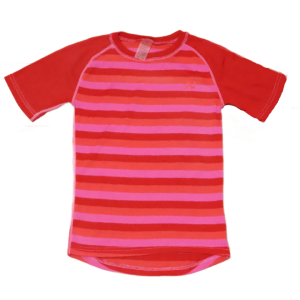 Bluzka Norheim roz. 10 (ok. 140 cm) różowe paski