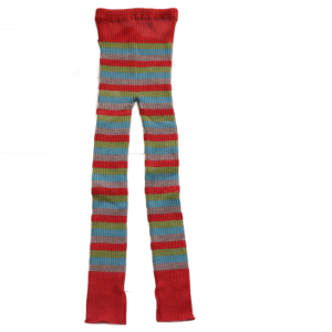 Spodnie sweterkowe Nostebarn 110-122 cm kolorowe paski