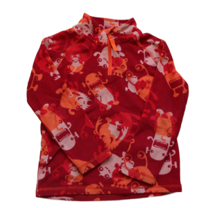 Bluza polarkowa Vossatassar ok. 120 cm różowe potworki