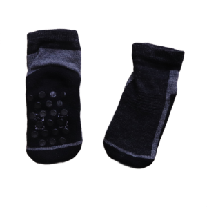 Skarpetki z antypoślizgiem roz. 19-23 czarno szare