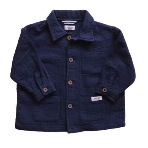 Bluza muślinowa Newbie 80 cm granatowa.png