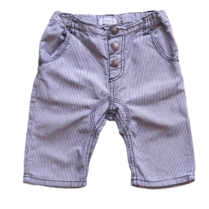 Spodenki Newbie 86 cm szare paseczki