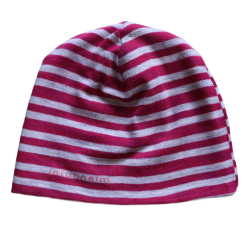 Cienka czapka Jotunheim junior (ok. 122- 140 cm) różowe paski.png