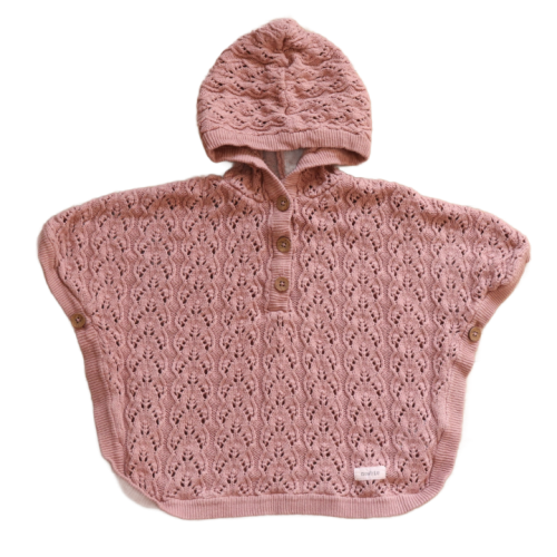 Poncho Newbie 86-92 cm brudny róż.png