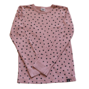 Bluzka Kaxs 134-140 cm różowa w kropeczki