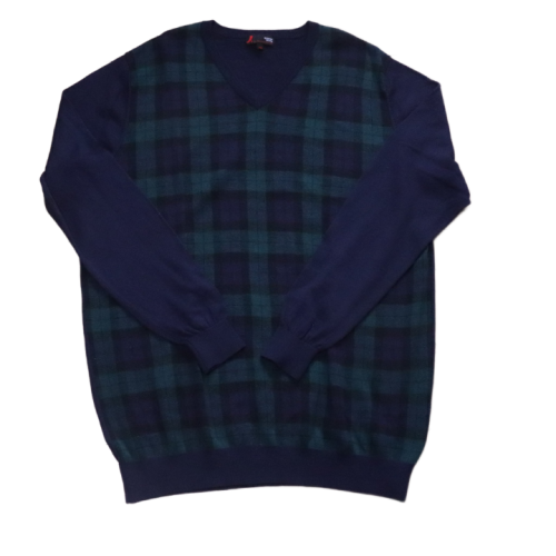 Sweter Dressmann 3Xl zielona krata.png