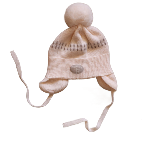 Czapka noworodkowa Lillelam roz. 36-38 kremowa.png