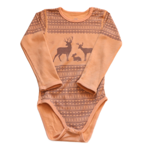 Body Hust&Claire 92 cm musztardowe jelonki