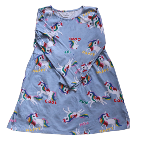 Sukienka H&M 122-128 cm jednorożce.png