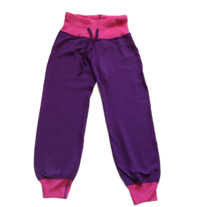 Spodnie dresowe na pętelce Leke Toy 116 cm fioletowe