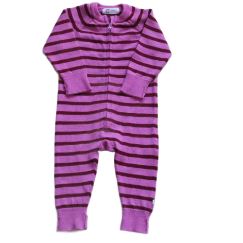 Cienki kombinezon Cubus 62 cm różowe paski.png