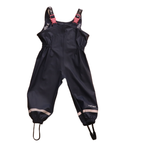 Spodnie gumowe Reflex 86 cm granatowe z różem.png