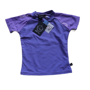 Koszulka do pływania Idat 104 cm fioletowa UV 80