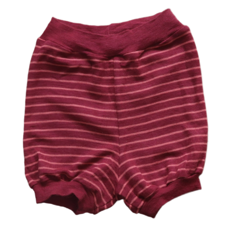 Krótkie spodenki Nostebarn roz. 3 (ok. 98-104 cm) różowe paski.png